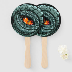 Primal Reptile Predator Eye Hand Fan