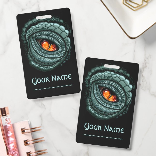 Primal Reptile Predator Eye ID Badge (Office)