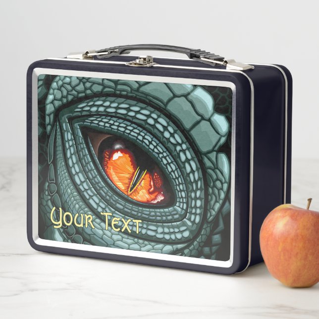 Primal Reptile Predator Eye Metal Lunch Box (In Situ)
