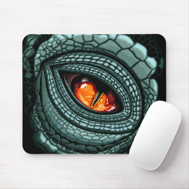 Primal Reptile Predator Eye Mouse Pad (With Mouse)