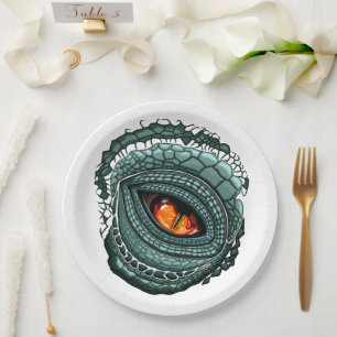Primal Reptile Predator Eye Paper Plate