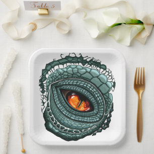Primal Reptile Predator Eye Paper Plate
