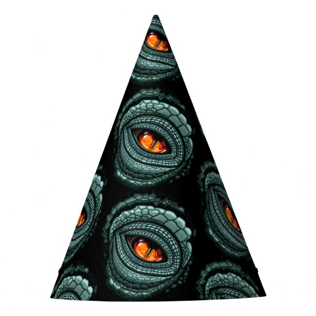 Primal Reptile Predator Eye Party Hat (Front)