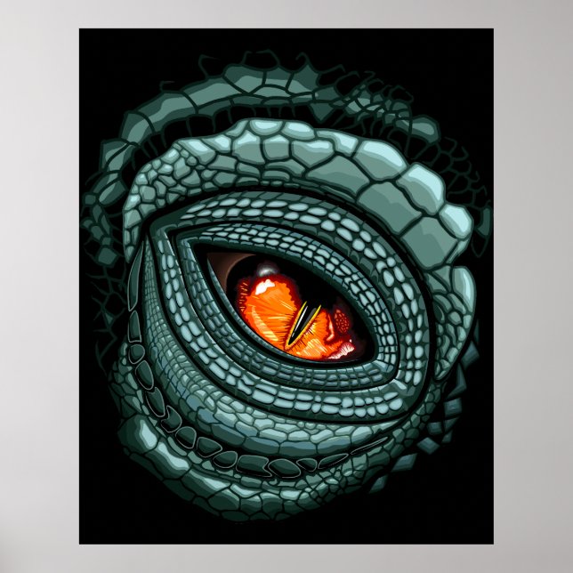 Primal Reptile Predator Eye Poster (Front)