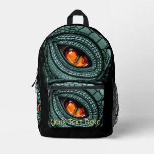 Primal Reptile Predator Eye Printed Backpack