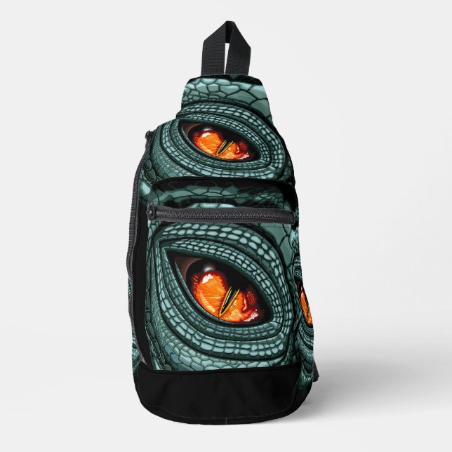 Primal Reptile Predator Eye Sling Bag (Front)