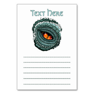 Primal Reptile Predator Eye Table Number