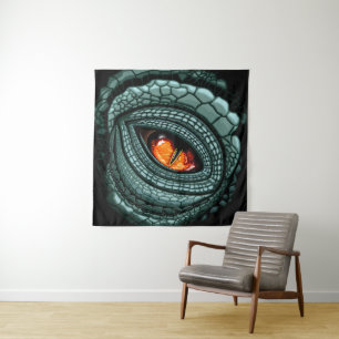 Primal Reptile Predator Eye Tapestry