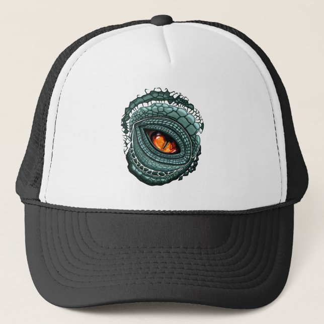 Primal Reptile Predator Eye Trucker Hat (Front)