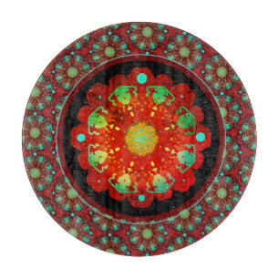 Primal Rhythms Mandala Pattern Cutting Board