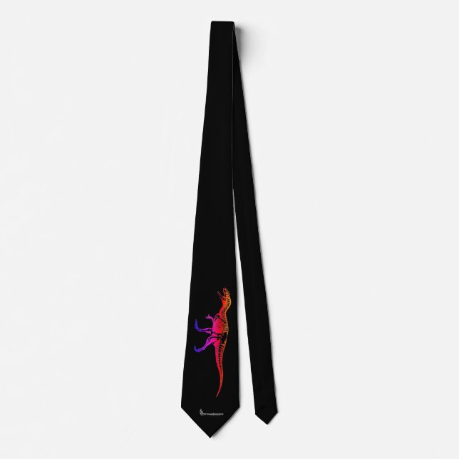 Primalbeasts "Allosaurus Colour Skeleton" Black Tie (Front)