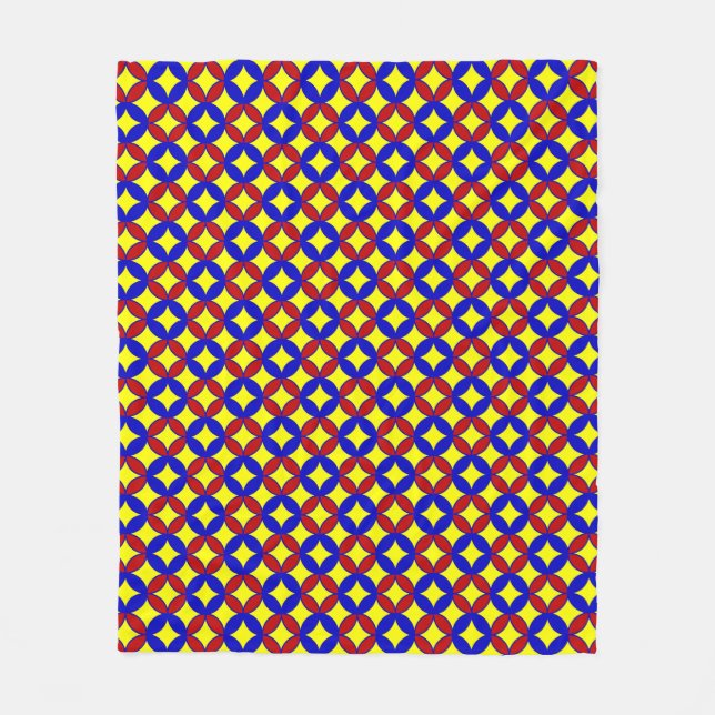 Primary Circles-08-FLEECE BLANKET M (Front)