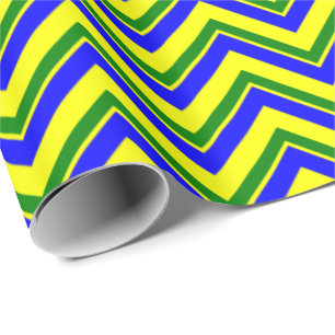 Primary Colors-CHEVRON 23-Gift Wrapping Paper
