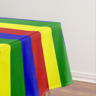 PRIMARY COLORS, FAT STRIPES-52x70 TABLECLOTH