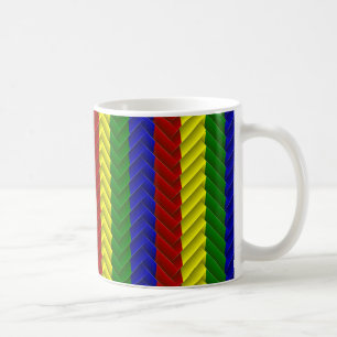 Primary Colors Herringbone Coffee Mug