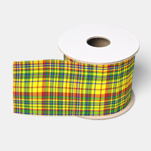 Primary Colors PLAID 04-Grosgrain Ribbon Grosgrain Ribbon