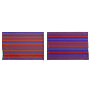 Primary Colors-Stripes 08-Pillow Case Set Pillowcase