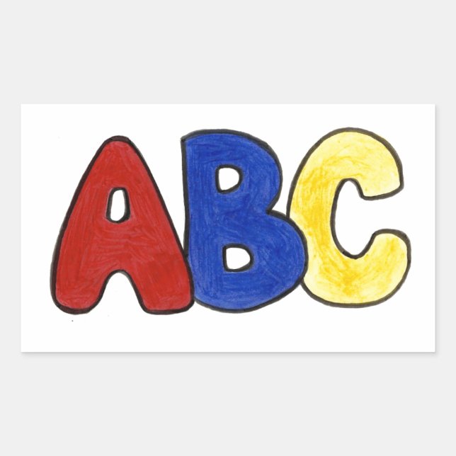 Primary Colours ABC Spelling Teacher Stickers (Front)