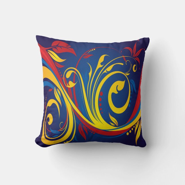 Primary Colours American MoJo Pillow (Front)