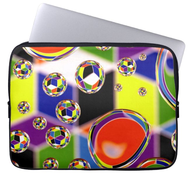 Primary Colours Art Laptop Sleeve (Front)