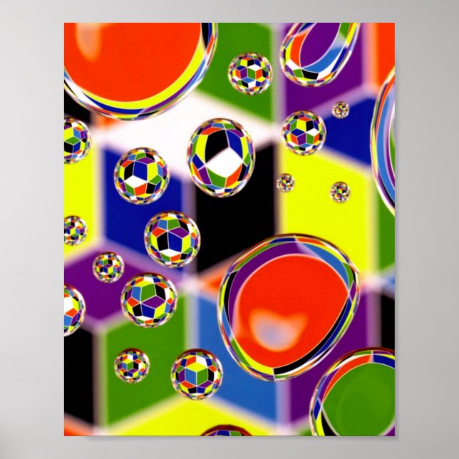 Primary Colours Art Poster (Front)