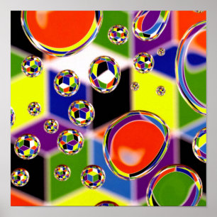 Primary Colours Art Poster