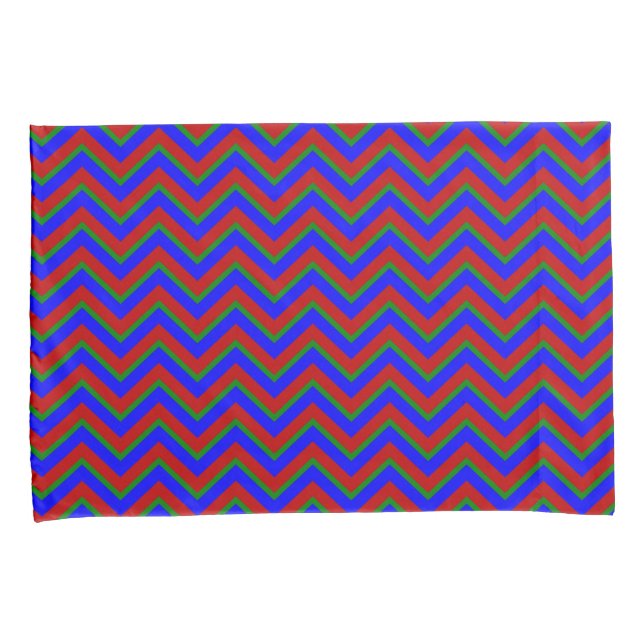 Primary Colours-Chevron 08-Pillow Case Set Pillowcase (Front-Right)