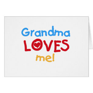 Primary Colours Grandma Loves Me T-shirts