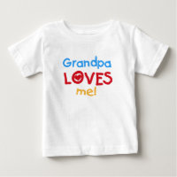 Primary Colours  Grandpa Loves Me Tshirts