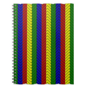 Primary Colours Herringbone Notebook
