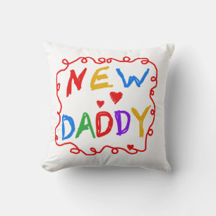 Primary Colours New Daddy Gifts Cushion