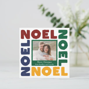 Primary Colours Noel Contemporary Photo Holiday Card