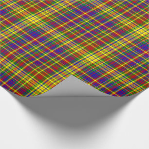 Primary Colours-PLAID 02-Gift Wrapping Paper