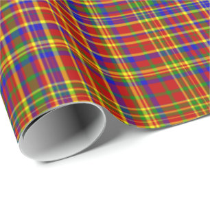 Primary Colours-PLAID 03-Gift Wrapping Paper
