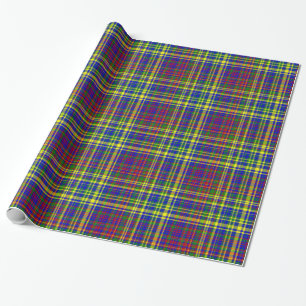 Primary Colours-PLAID 08-Gift Wrapping Paper