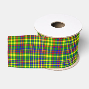 Primary Colours PLAID 11-Grosgrain Ribbon Grosgrain Ribbon