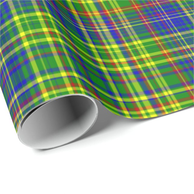 Primary Colours-PLAID 12-Gift Wrapping Paper (Roll Corner)