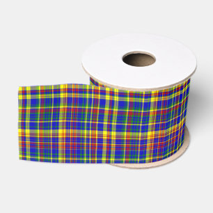 Primary Colours PLAID 13-Grosgrain Ribbon Grosgrain Ribbon