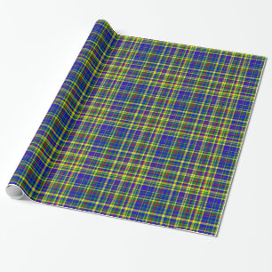 Primary Colours-PLAID 14-Gift Wrapping Paper