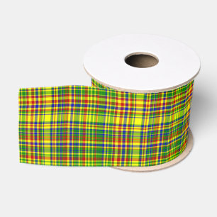 Primary Colours PLAID 16-Grosgrain Ribbon Grosgrain Ribbon