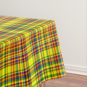 Primary Colours-Plaid 1-COTTON TABLECLOTH 60x108in