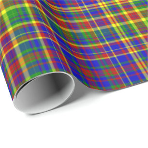 Primary Colours-PLAID 20-Gift Wrapping Paper