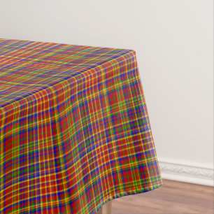 Primary Colours-Plaid 3-COTTON TABLECLOTH 52x70in