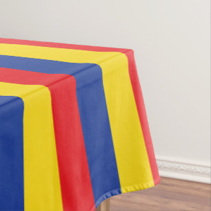Primary Colours Red Yellow Blue 1st Birthday Party Tablecloth