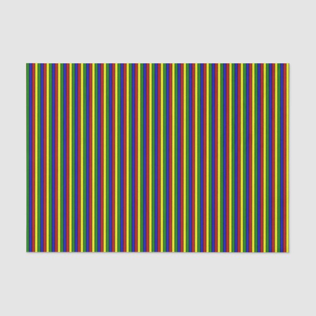 Primary Colours-ROLLED STRIPES 1-TISSUE WRAP PAPER (Front)