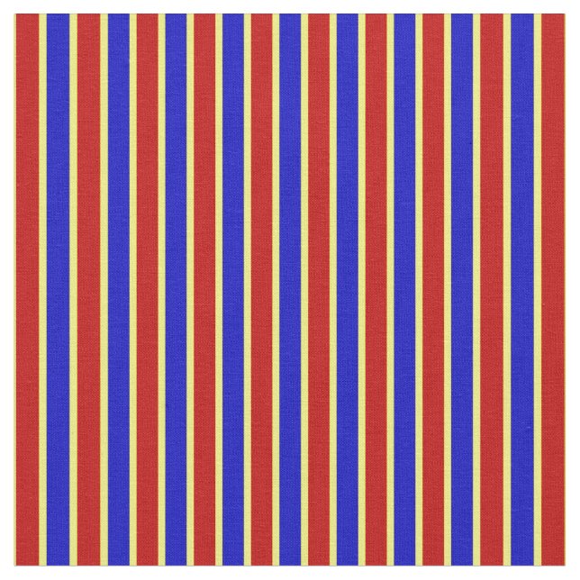 Primary Colours-Stripes 11-Fabric Fabric (Close Up)