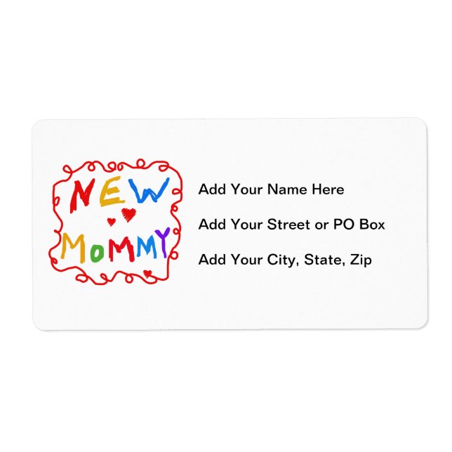 Primary Colours Text New Mummy Gifts (Front)