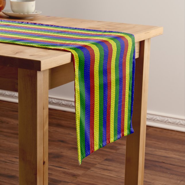 Primary Colours-WOVEN STRIPES-COTTON TABLE RUNNER (In Situ)