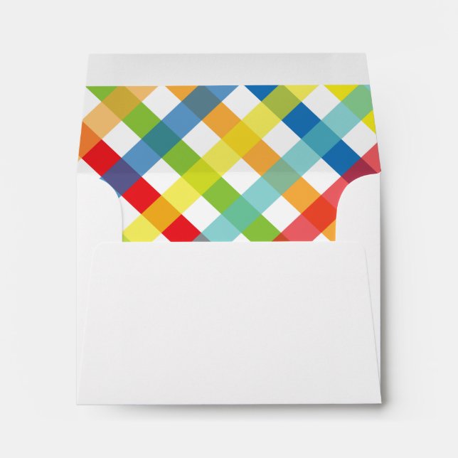 Primary Criss Cross Personalised Envelopes (Back (Bottom))