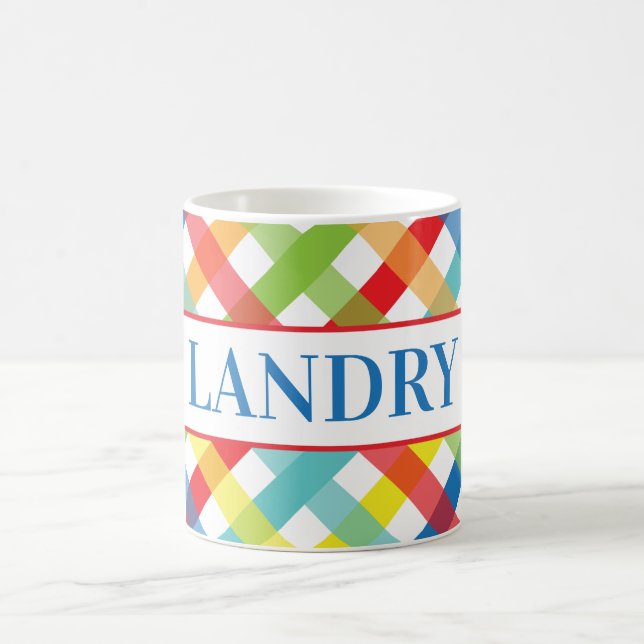 Primary Criss Cross Personalised Mug (Center)